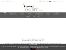 Tablet Screenshot of exchangeliveart.com